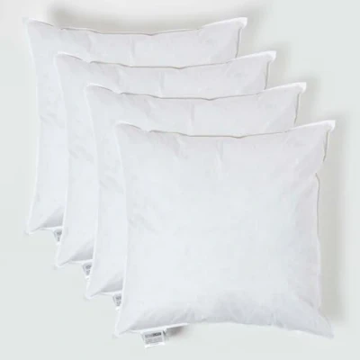 Afbeelding van Homescapes set van 4 vulkussens 55 x cm kussenvulling eendenveren