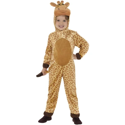 Afbeelding van Giraffe verkleed kostuum / pak outfit voor kinderen dieren 116/128