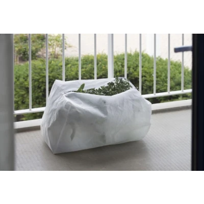 Afbeelding van Beschermhoes Planten met Rits Wit 25 x 85 35 cm Set 3 Stuks
