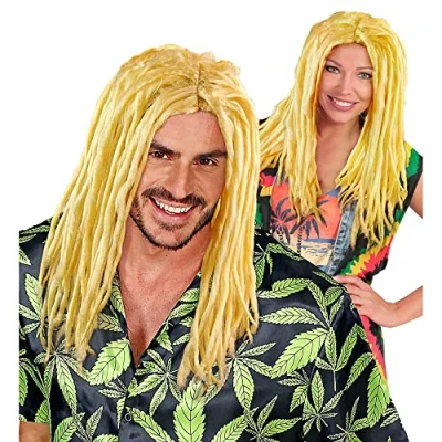 Afbeelding van Pruik Jamaica met dreadlocks blond