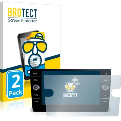 Afbeelding van BROTECT Screenprotector voor Volkswagen Passat 2017 Discover Media 8&quot; 2019 Folie Beschermfolie matte (2 Stuks)