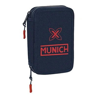 Afbeelding van Dubbele etui Munich Flash 12.5 x 19.5 4 cm Marineblauw (28 pcs)