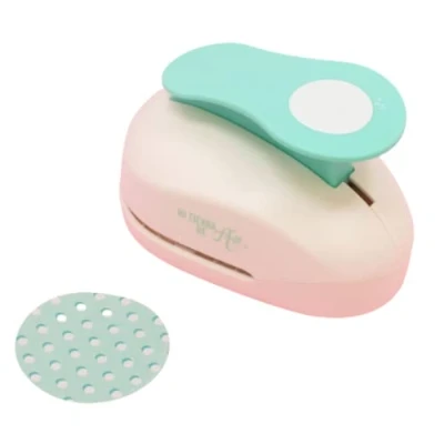Afbeelding van Craftelier Cirkelperforator, geschikt voor papier en letters, speciaal scrapbooking handwerk drukhendel cirkels met een diameter van 7,62 cm · 3 inch