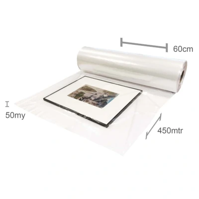 Afbeelding van Kortpack Buisfolie 60cm X 450mtr, 50my Transparant (1 Rol)