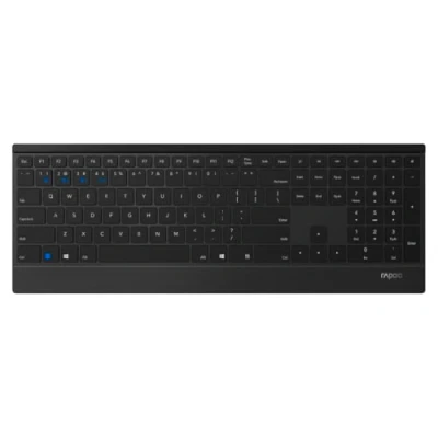 Afbeelding van Rapoo 9500M Set toetsenbord draadloze muis deskset 1600 DPI sensor 12 maanden batterijduur Duits ontwerp QWERTZ PC &amp; Mac Zwart
