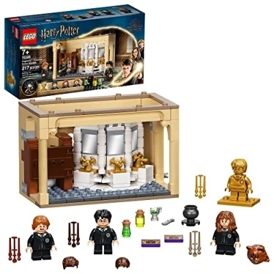 Afbeelding van LEGO Harry Potter Hogwarts: Polyjuice Potion Mistake 76386 Badkamerbouwset met minifiguur transformaties; nieuw 2021 (217 stuks)