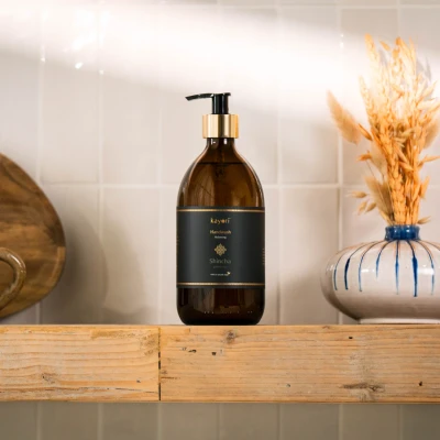 Afbeelding van Kayori Handwash 250ml Glas Shincha (Kleur: Zwart)