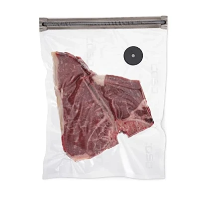 Afbeelding van Caso Vacu ZIP Bags 20 zakken à 26 x 35 cm, compatibel met SousVide, BPA vrij, bijzonder sterk, scheurvast, herbruikbaar, voor vacuümmachine (handmatig) incl