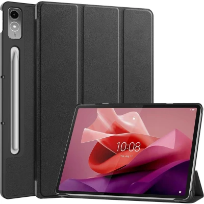 Afbeelding van iMoshion Tablet Hoes Geschikt voor Lenovo Tab P12 Trifold Bookcase Zwart