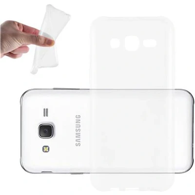 Afbeelding van Cadorabo Hoesje geschikt voor Samsung Galaxy J3 2015 in VOLLEDIG TRANSPARANT Beschermhoes gemaakt van flexibel TPU Silicone Case Cover