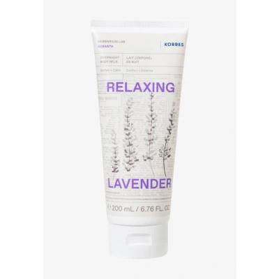 Afbeelding van Korres Relaxing Lavender Overnight BODY MILK Hydratatie, Maat: 200 ml,