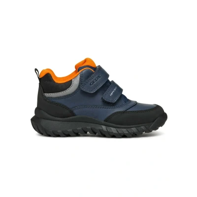 Afbeelding van Geox Simbyos BOY ABX Korte laarzen voor kinderen, Maat: 31, Avio/black Imitatieleer/ textiel