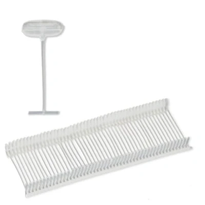Afbeelding van Pokornys 5.000 nietdraden (15 mm) voor standaard etiketteringspistool, transparante kunststof etiketten de etikettering van kleding en textiel, geschikt in