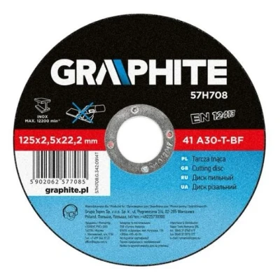 Afbeelding van GRAPHITE 57H708 Snijschijf, haakse slijper 125 2.5