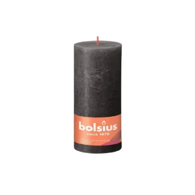 Afbeelding van Bolsius stompkaars Stormy Grey 200/100 mm
