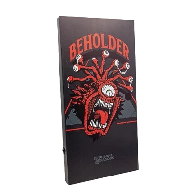 Afbeelding van Joy Toy Dungeons &amp; Dragons Beholder canvas met 6 ledlampen om op te hangen en neer zetten, 20 x 3 40 cm