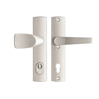 Afbeelding van AXA Premium veiligheidsbeslag Wing knop vast/Arrow kruk PC 92 LS met kerntrekbeveiliging SKG***