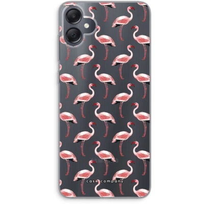 Afbeelding van Case Company® hoesje geschikt voor Samsung Galaxy A05 Flamingo Soft Cover Telefoonhoesje Bescherming aan alle Kanten en Schermrand