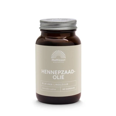 Afbeelding van Mattisson Hennepzaadolie 1000mg 60 capsules