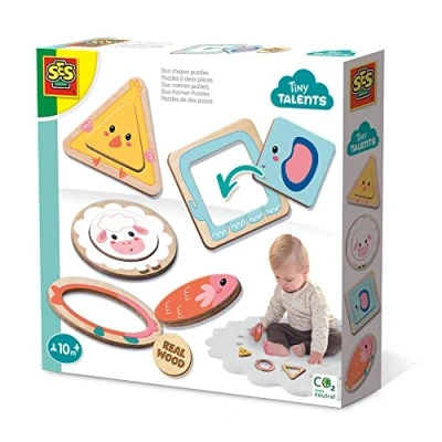 Afbeelding van Tiny Talents by SES Duo vormenpuzzel