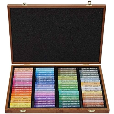 Afbeelding van Mungyo Gallery Soft Oil Pastels Wood Box Set van 72 Diverse kleuren