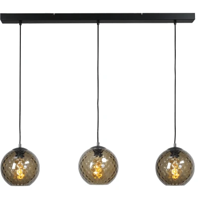Afbeelding van Masterlight Baloton Hanglamp 3 lichts E27 Zwart