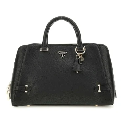 Afbeelding van GUESS handtas schoudertas Rosalba Girlfriend Satchel Black zwart