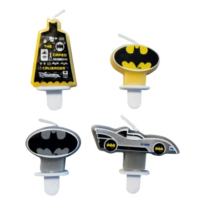 Afbeelding van Batman Taart Kaarsjes 4 stuks