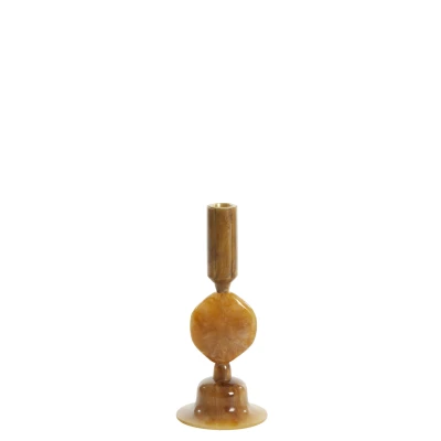 Afbeelding van Light &amp; Living Kandelaar KUMOPA Ø10x25cm Bruin