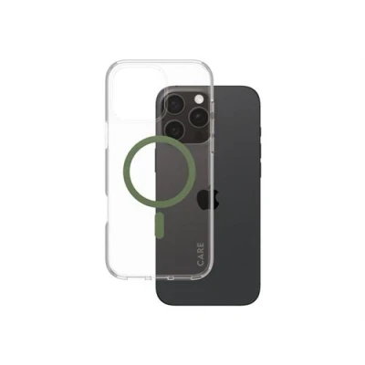 Image de Care Cover Flagship Urban Combat Magsafe Iphone 16 Pro Max Vert Transparent (1372)