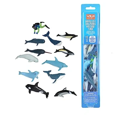 Afbeelding van Wild Republic 20828 Set van 12 walvissen en dolfijnen