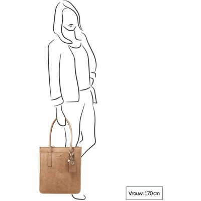 Afbeelding van Castelijn &amp; Beerens Carisma Laptop Shopper 15,6&quot; RFID beige