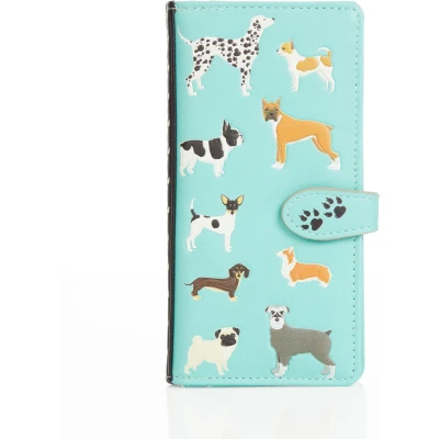 Afbeelding van Shagwear Pasjeshouder Portemonnee Dames Portefeuille Kunstleer DogsDogsDogs (009607Z)
