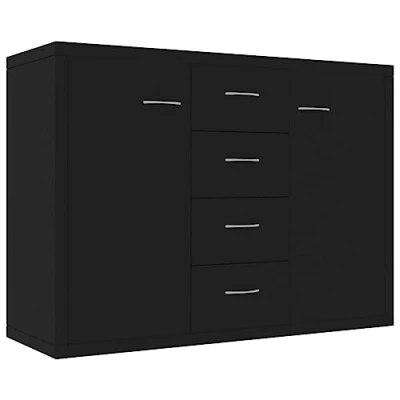 Afbeelding van vidaXL Dressoir in plaatmateriaal, wit, 88 x 30 65 cm