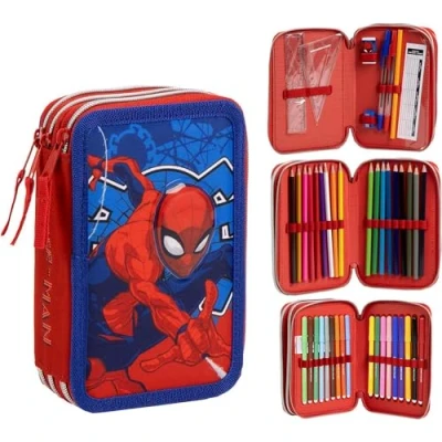 Afbeelding van Pennenzak Spider Man Blauw 12,5 x 6,5 19,5 cm