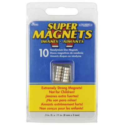 Afbeelding van Blanko Magneet (Ø x h) 8 mm 3 rond 10 stuk(s) 205016