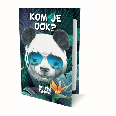 Afbeelding van Uitnodigingen Panda 6 stuks