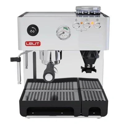 Afbeelding van Lelit PL042EM koffiezetapparaat espressomachine met bonenmaler