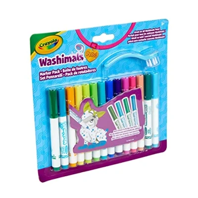 Afbeelding van CRAYOLA Washimals creatieve hobby&#039;s, navulverpakking van viltstiften, vanaf 3 jaar, 919753.012, wit, 14 stuks (1 stuk)