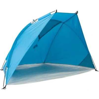 Afbeelding van Helios Air Strandtent, met uv bescherming, 80 en afsluitbaar raam, strandtent voor op reis, blauw