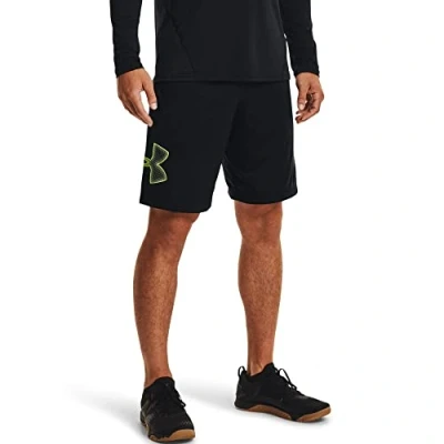 Afbeelding van Under Armour UA Tech Graphic tanktop voor heren, Zwart (008) / Geel Hoge Zichtbaarheid