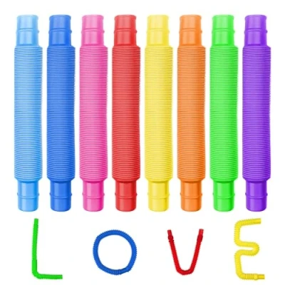Afbeelding van Newpop 24 stuks pop tubes kleurrijke buizen voor kinderen en volwassenen
