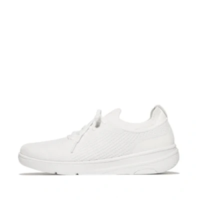 Afbeelding van FitFlop Super Q Knit Slip On Laced Sneakers WIT Maat 42