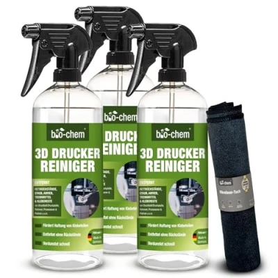 Afbeelding van 3 x reinigingsspray voor 3D printers, 750 ml, alle pc onderdelen en andere elektrische apparaten, milieuvriendelijke reiniger met sterke kracht