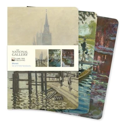 Afbeelding van Midi Notebook Collections National Gallery: Monet Set of 3 Notebooks