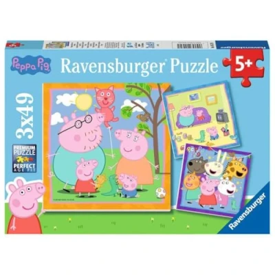Image de Puzzle 3x49 pièces Ravensburger Peppa Pig