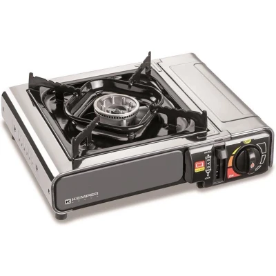 Afbeelding van Kemper draagbaar gaskooktoestel Xtra Smart Gasbarbecue 2200W 33x29x8 cm