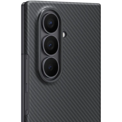 Afbeelding van Samsung Galaxy Z Fold 7 Hoesje Carbon Shield Case Zwart