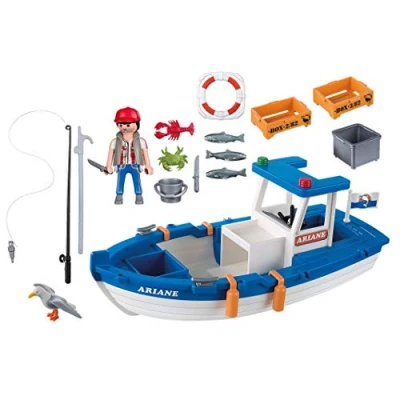 Afbeelding van Playmobil 5131 Bouwspel Vissersboot