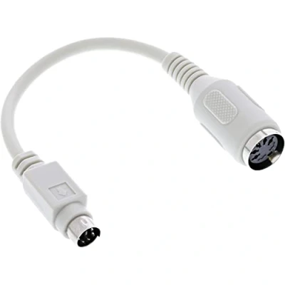 Afbeelding van PS/2 (m) DIN 5 pins (v) toetsenbord adapter / beige 0,20 meter